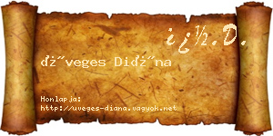 Üveges Diána névjegykártya
