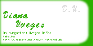 diana uveges business card